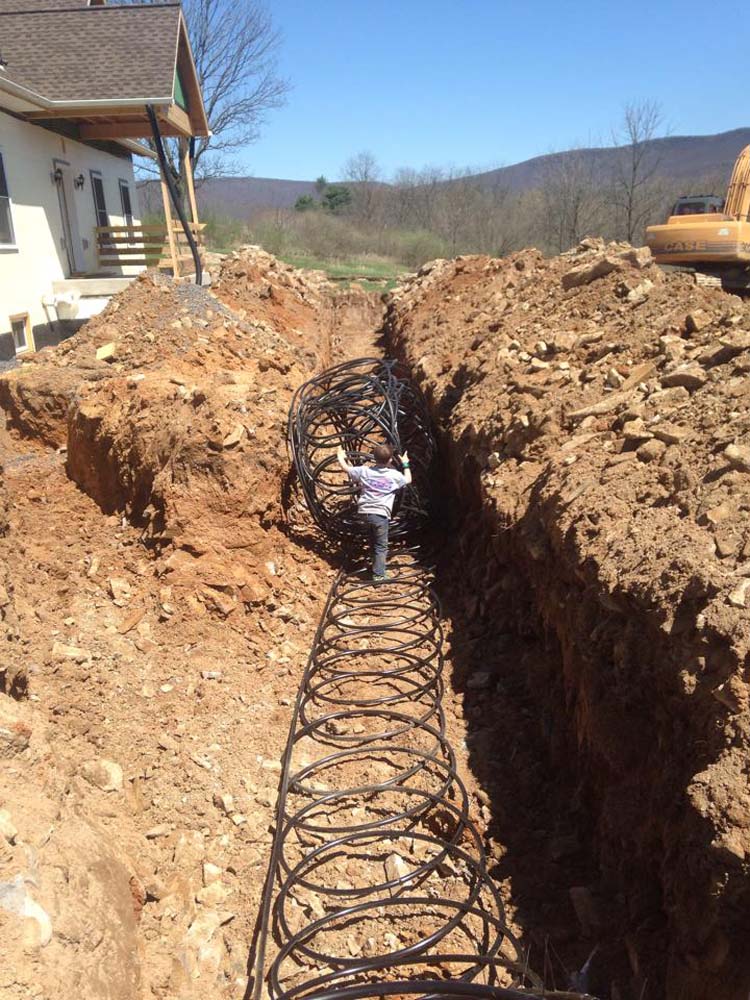 Laying out Geothermal system loop